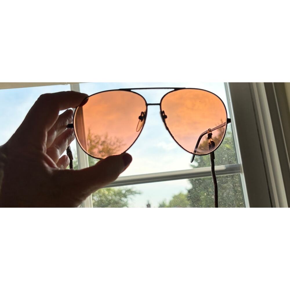 VTG Serengeti 1501 Aviator Sunglasses Japan 140mm Amber Drivers Glass/Case - Picture 2 of 10
